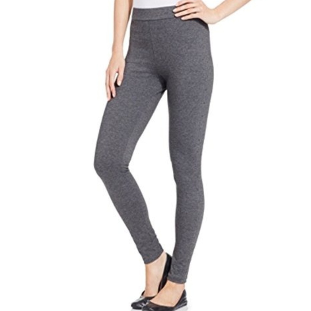 Style&Co Rhinestones Tuxedo Leggings Grey Size XL
